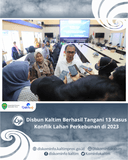 Disbun Kaltim Berhasil Tangani 13 Kasus Konflik Lahan Perkebunan di 2023