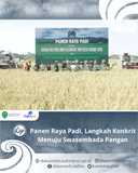 Panen Raya Padi, Langkah Konkrit Menuju Swasembada Pangan