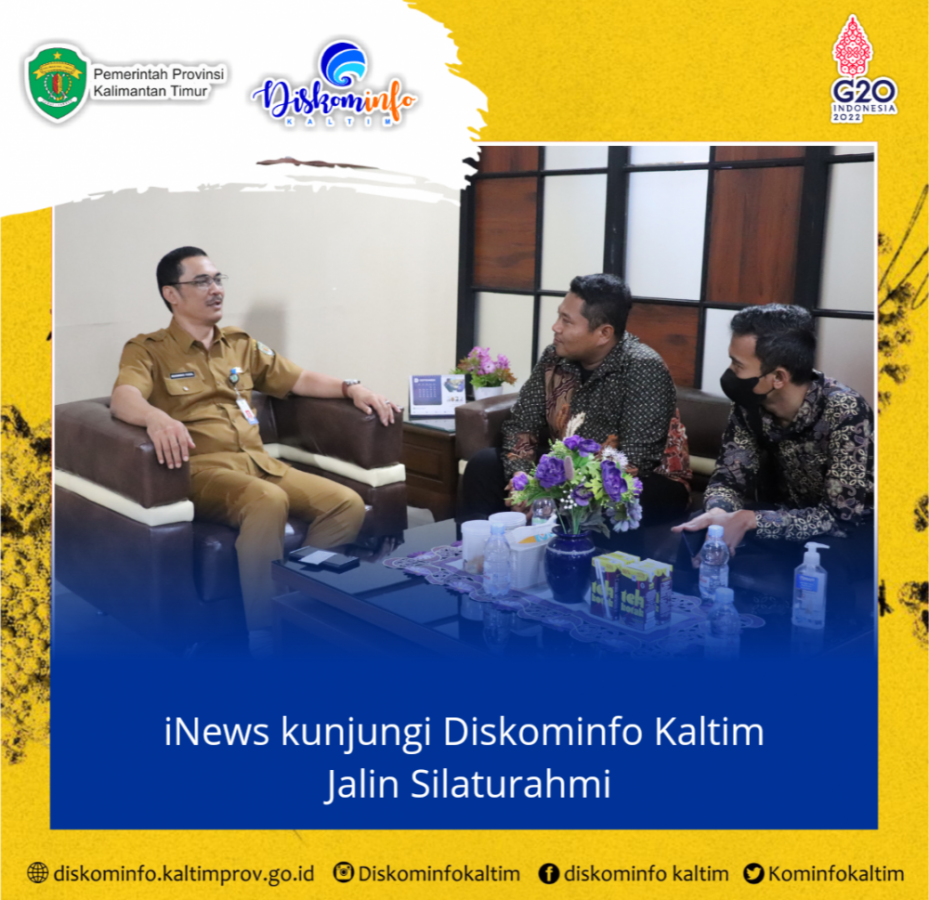 iNews kunjungi Diskominfo Kaltim Jalin Silaturahmi