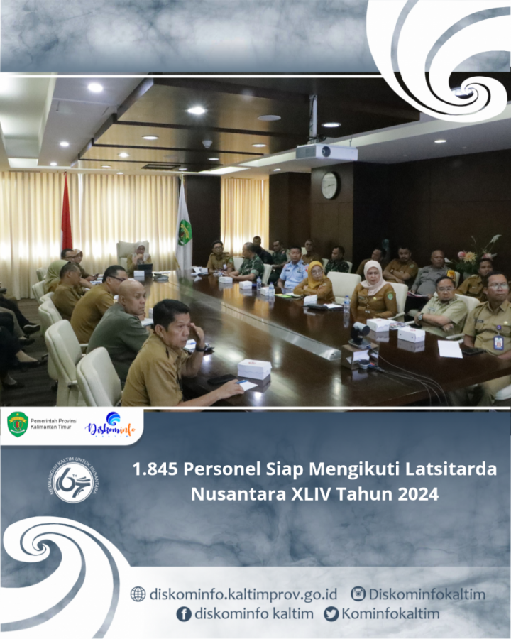 1.845 Personel Siap Mengikuti Latsitarda Nusantara XLIV Tahun 2024