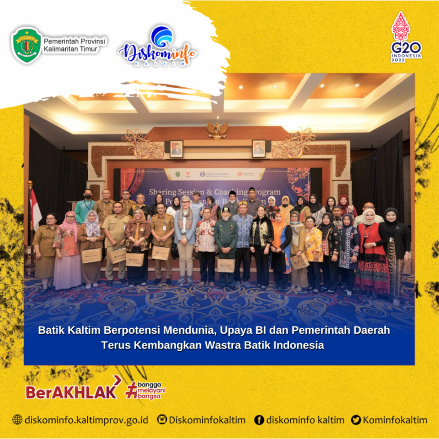 Batik Kaltim Berpotensi Mendunia, Upaya BI dan Pemerintah Daerah Terus Kembangkan Wastra Batik Indonesia