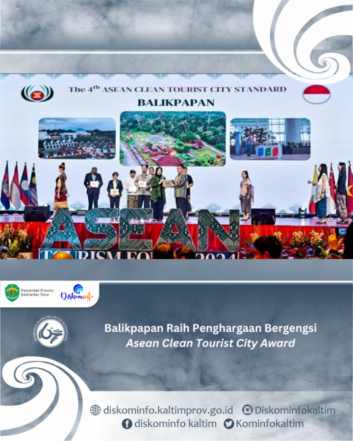 Balikpapan Raih Penghargaan Bergengsi Asean Clean Tourist City Award