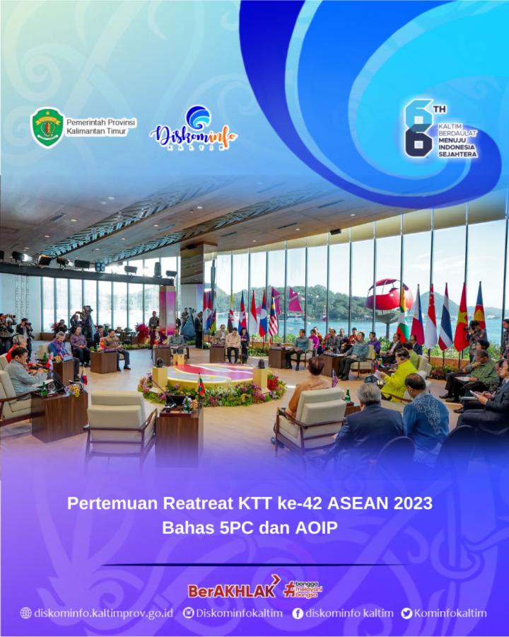 Pertemuan Reatreat KTT ke-42 ASEAN 2023 Bahas 5PC dan AOIP