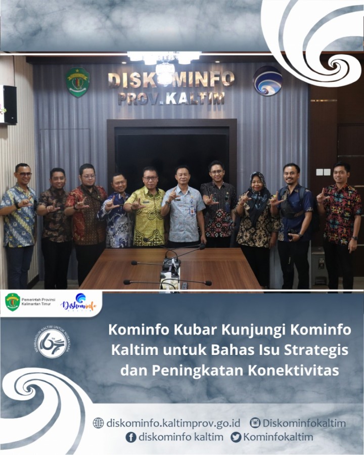 Kominfo Kubar Kunjungi Kominfo Kaltim untuk Bahas Isu Strategis dan Peningkatan Konektivitas