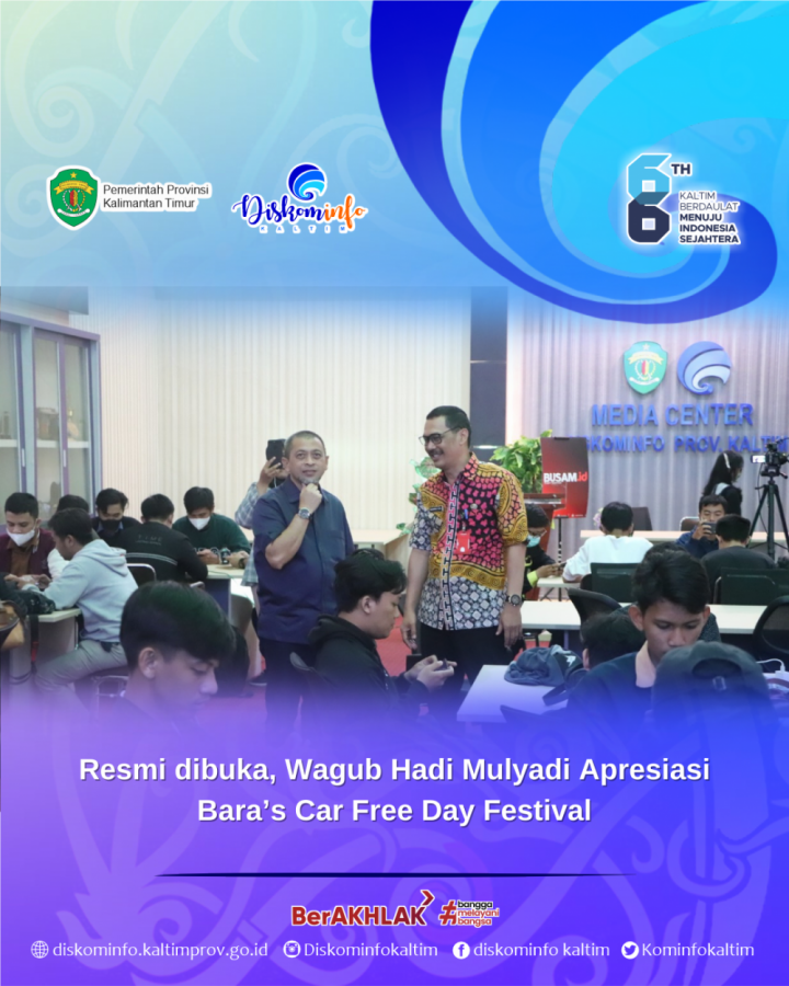 Resmi dibuka, Wagub Hadi Mulyadi Apresiasi Bara’s Car Free Day Festival