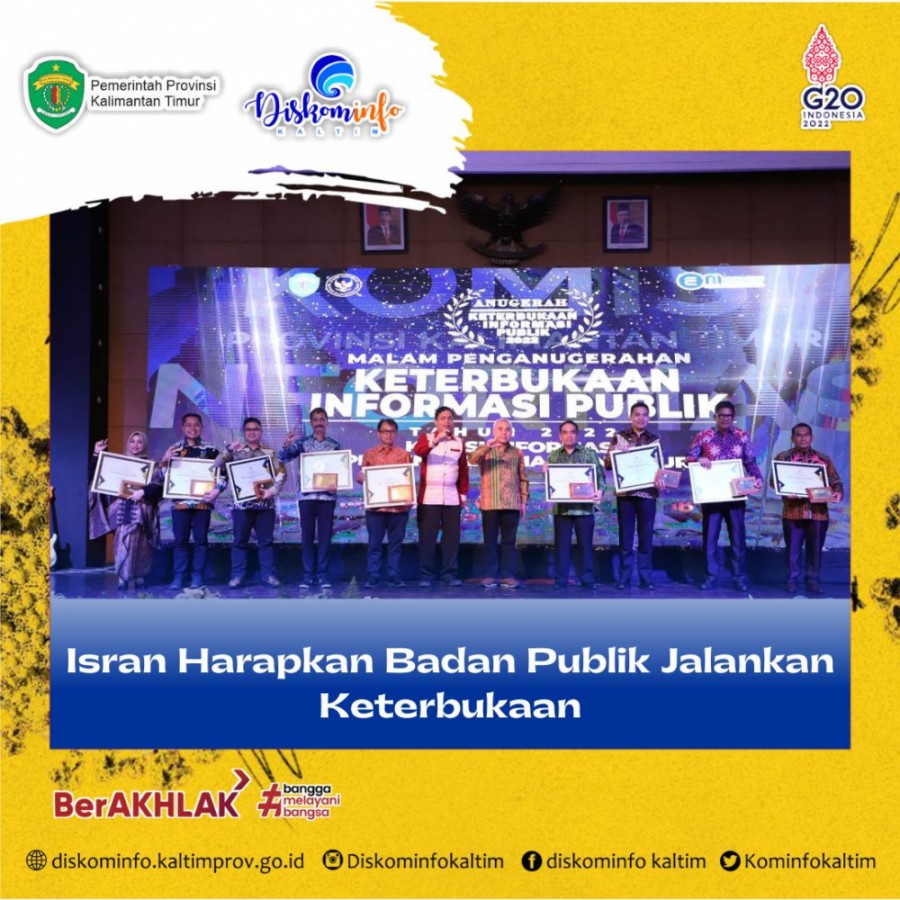 Isran Harapkan Badan Publik Jalankan Keterbukaan