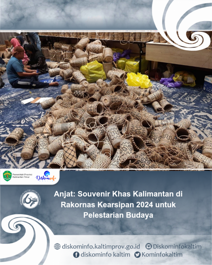 Anjat: Souvenir Khas Kalimantan di Rakornas Kearsipan 2024 untuk Pelestarian Budaya
