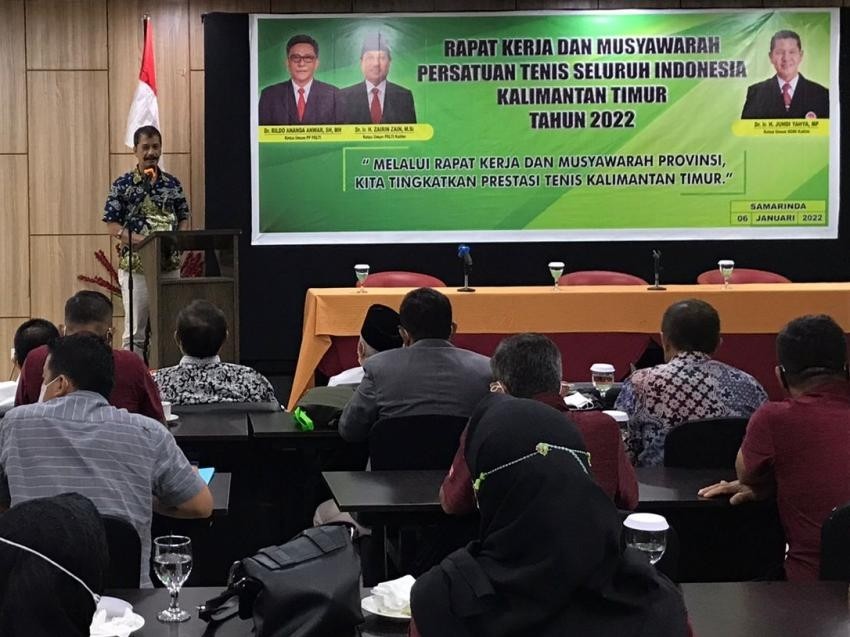 Zairin Zain Terpilih Kembali Ketua Persatuan Lawn Tenis Indonesia (Pelti) Kaltim Periode 2022-2026