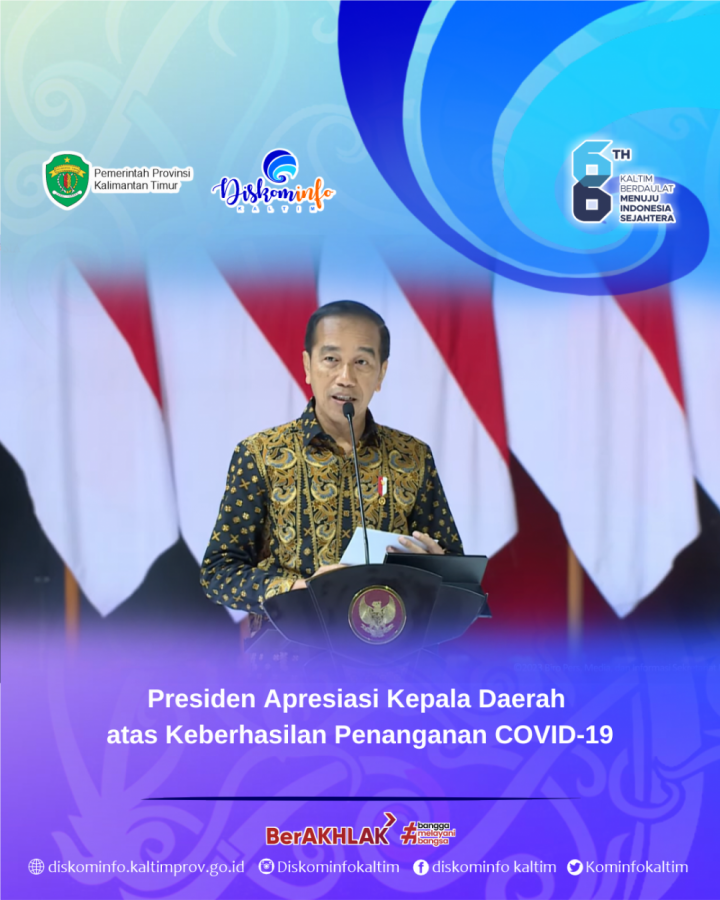 Presiden Apresiasi Kepala Daerah Atas Keberhasilan Penanganan COVID-19