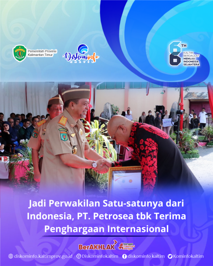Jadi Perwakilan Satu-satunya dari Indonesia, PT. Petrosea tbk Terima Penghargaan Internasional