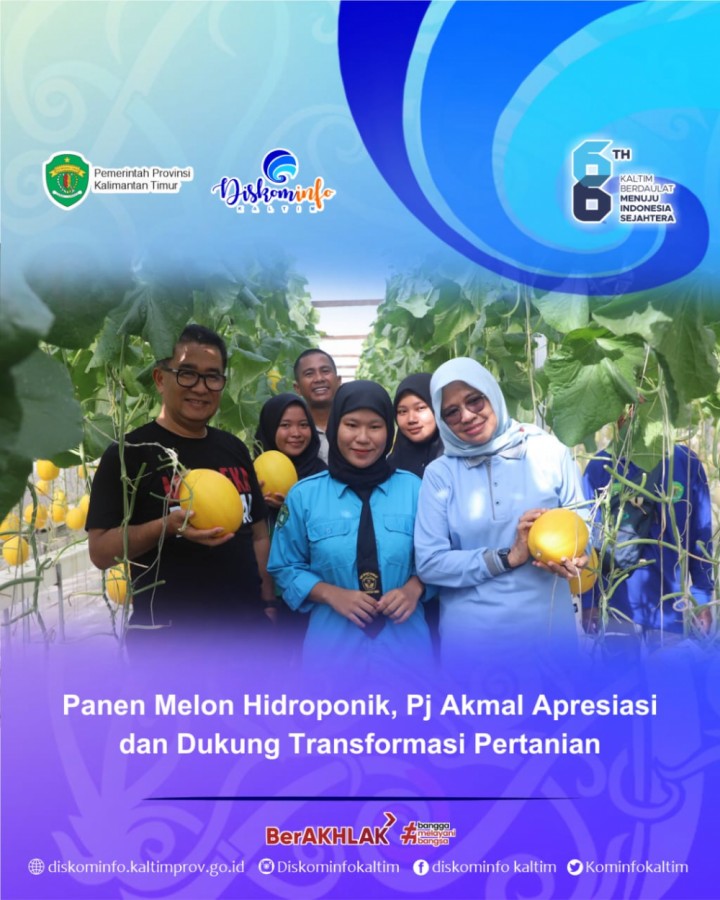 Panen Melon Hidroponik, Pj Akmal Apresiasi dan Dukung Transformasi Pertanian