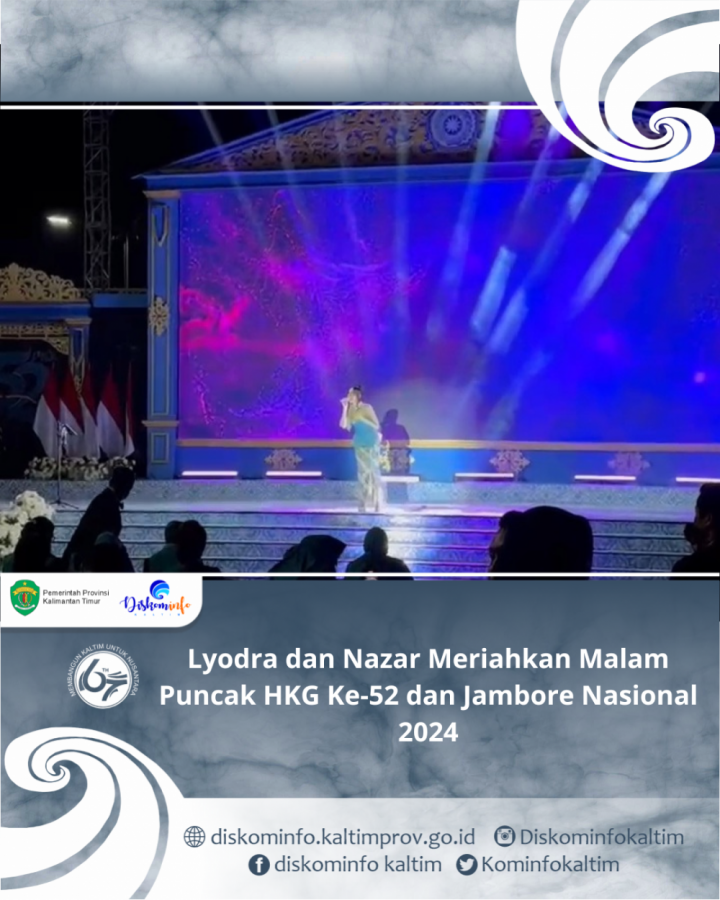 Lyodra dan Nazar Meriahkan Malam Puncak HKG Ke-52 dan Jambore Nasional 2024