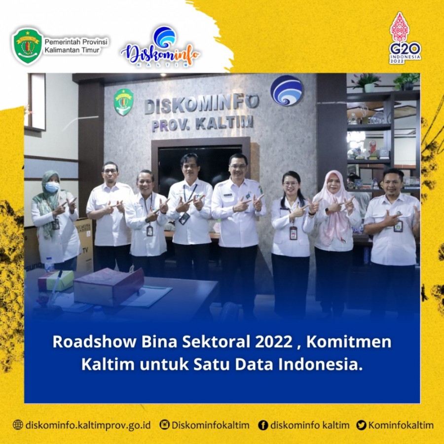 Roadshow Bina Sektoral 2022 , Komitmen Kaltim untuk Satu Data Indonesia