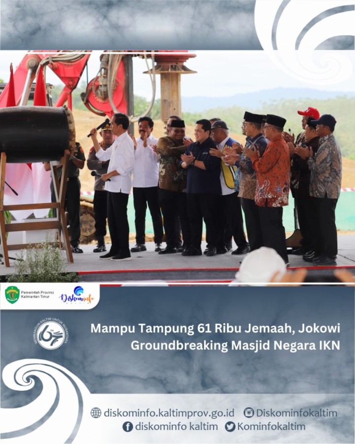 Mampu Tampung 61 Ribu Jemaah, Jokowi Groundbreaking Masjid Negara IKN