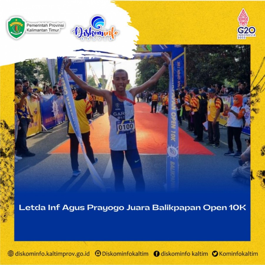 Letda Inf Agus Prayogo Juara Balikpapan Open 10K