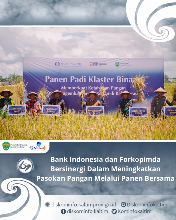 Bank Indonesia dan Forkopimda Bersinergi Dalam Meningkatkan Pasokan Pangan Melalui Panen Bersama