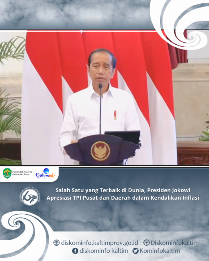 Salah Satu yang Terbaik di Dunia, Presiden Jokowi Apresiasi TPI Pusat dan Daerah dalam Kendalikan Inflasi