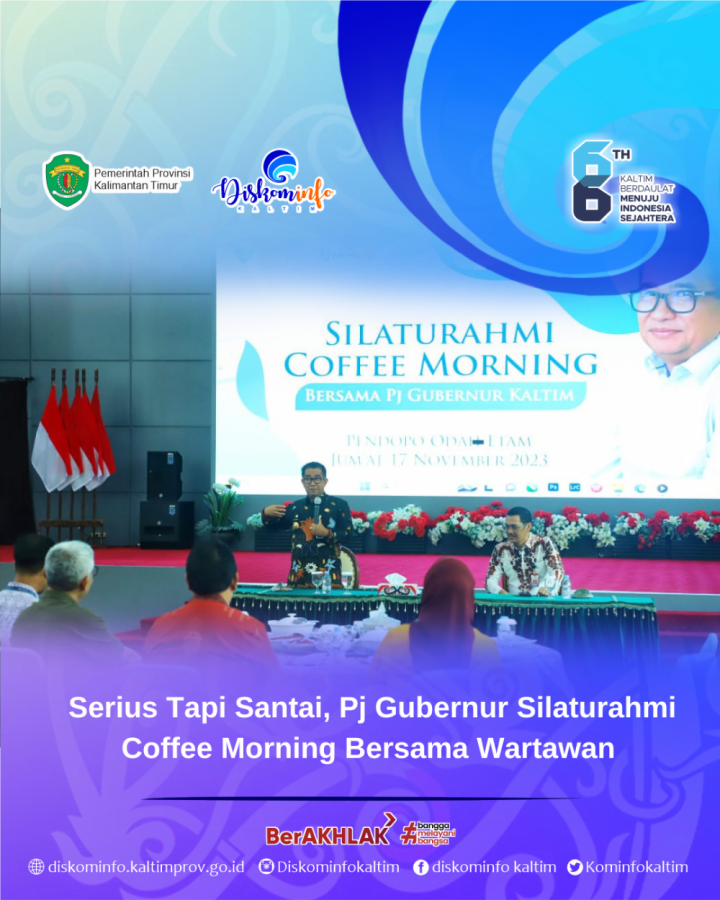 Serius Tapi Santai, Pj Gubernur Silaturahmi Coffee Morning Bersama Wartawan