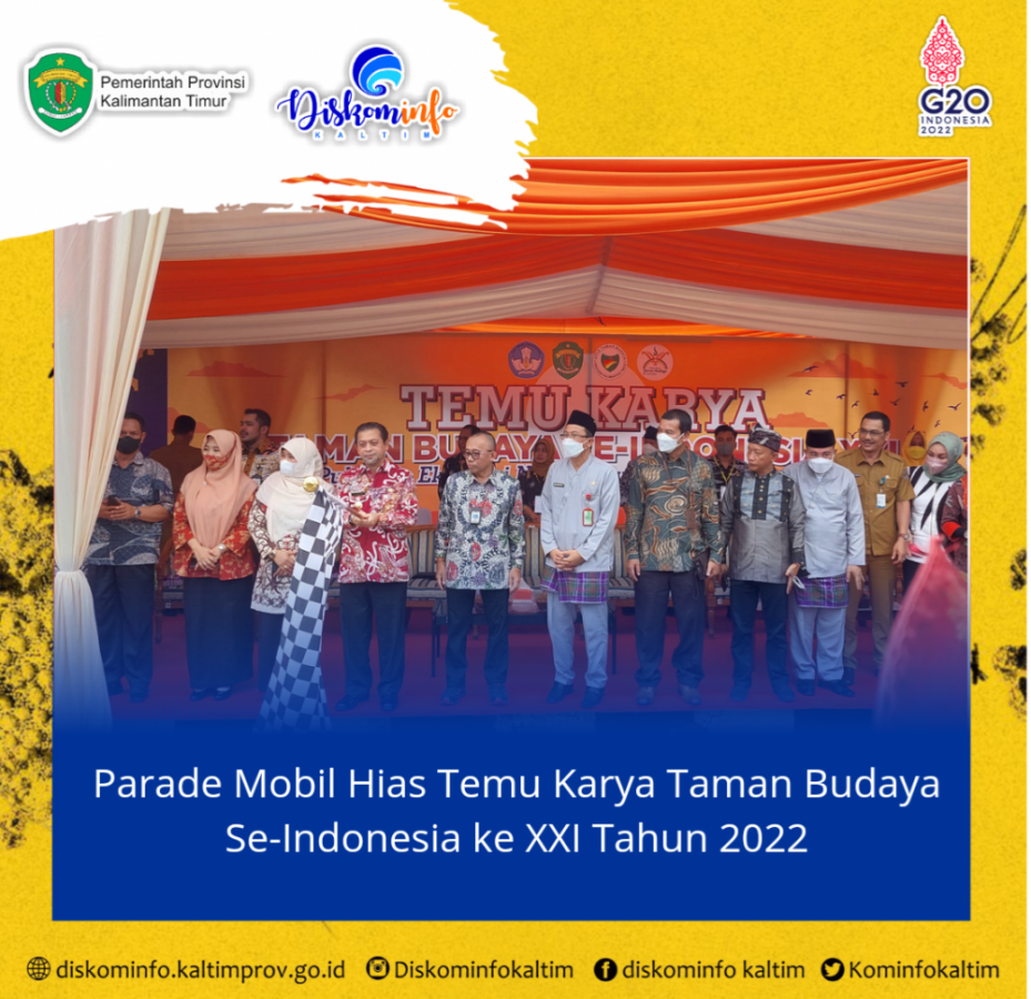 Parade Mobil Hias Temu Karya Taman Budaya Se-Indonesia ke XXI Tahun 2022
