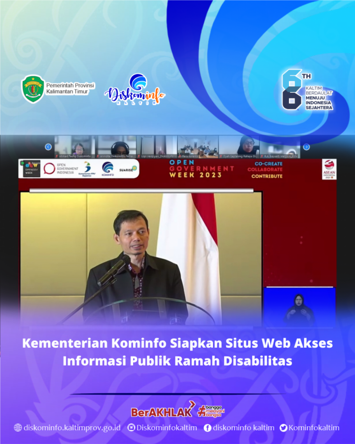 Kementerian Kominfo Siapkan Situs Web Akses Informasi Publik Ramah Disabilitas