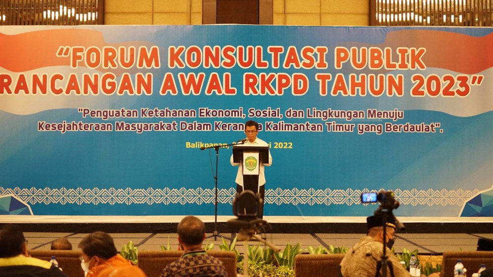 Forum Konsultasi Publik Ranwal RKPD Kaltim 2023 Sebut Arah Kebijakan dan Peluang Perekonomian