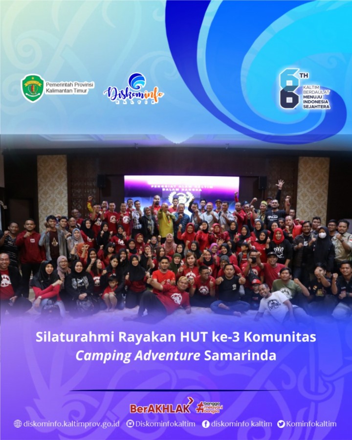 Silaturahmi Rayakan HUT ke-3 Komunitas Camping Adventure Samarinda