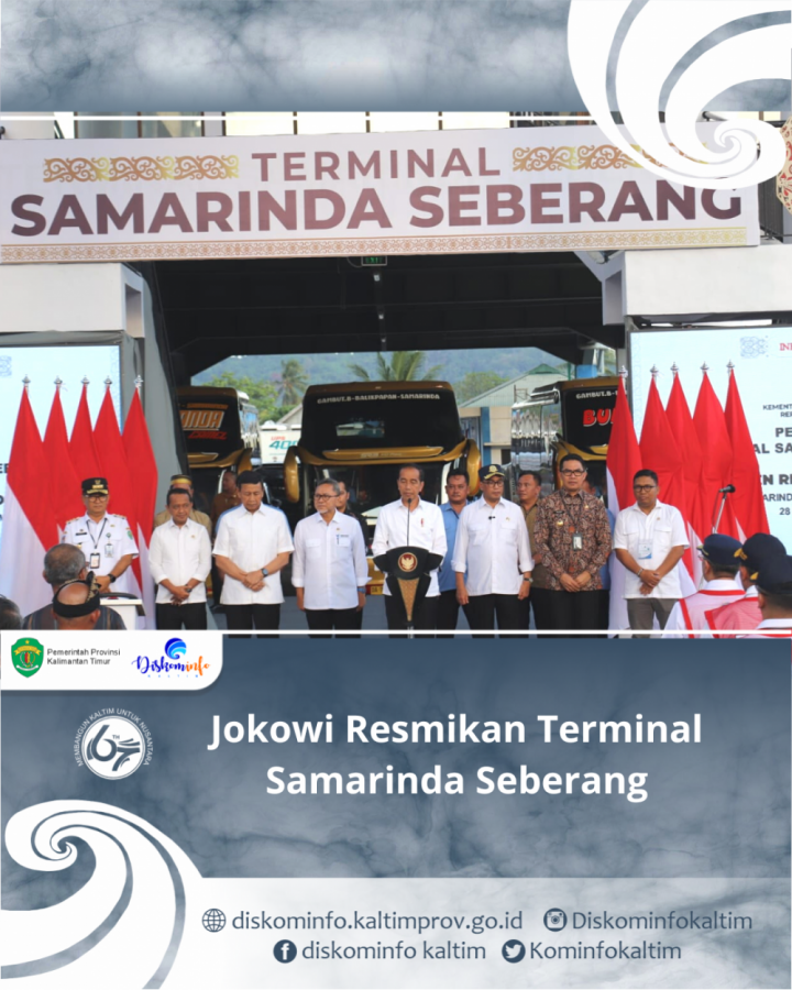 Jokowi Resmikan Terminal Samarinda Seberang