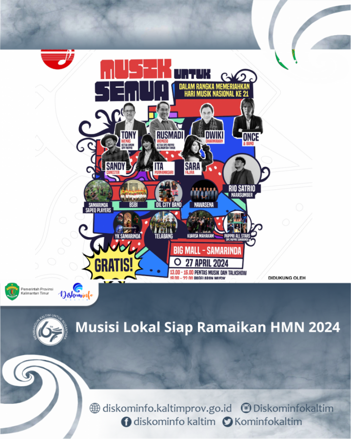 Musisi Lokal Siap Ramaikan HMN 2024