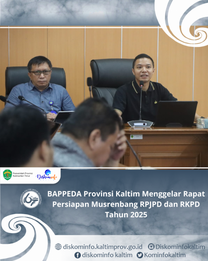 BAPPEDA Provinsi Kaltim Menggelar Rapat Persiapan Musrenbang RPJPD dan RKPD Tahun 2025