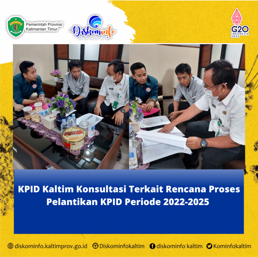 KPID Kaltim Konsultasi Terkait Rencana Proses Pelantikan KPID Periode 2022-2025