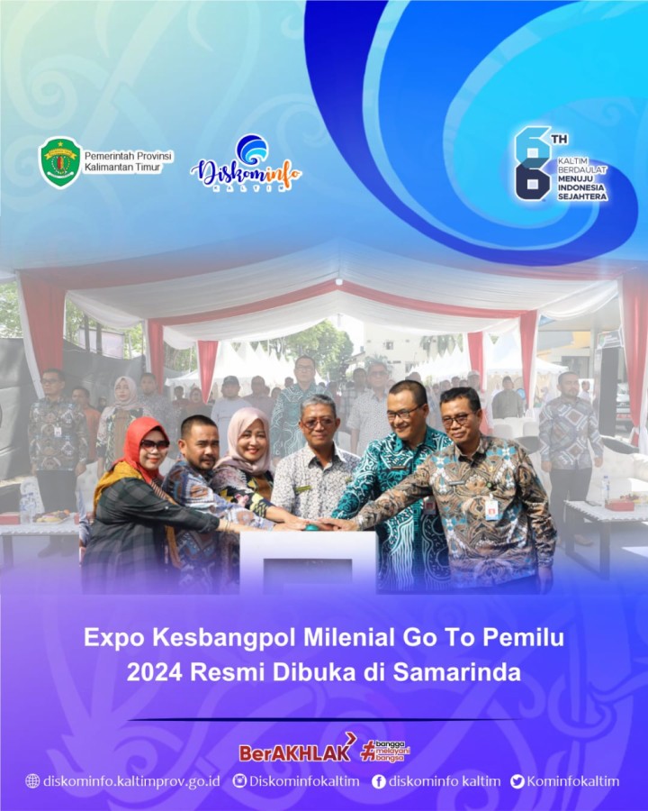 Expo Kesbangpol Milenial Go To Pemilu 2024 Resmi Dibuka di Samarinda