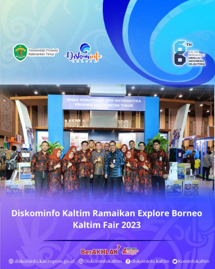 Diskominfo Kaltim Ramaikan Explore Borneo Kaltim Fair 2023