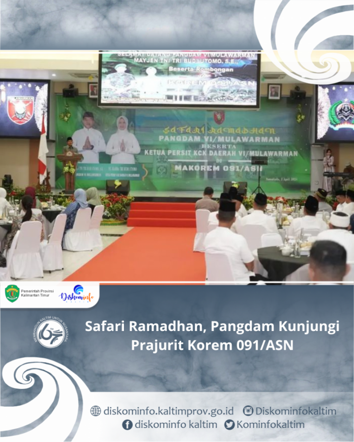 Safari Ramadhan, Pangdam Kunjungi Prajurit Korem 091/ASN