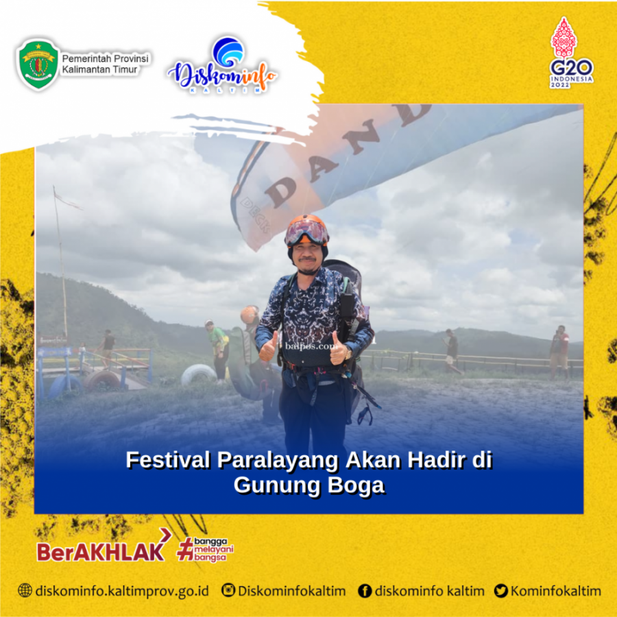 Festival Paralayang Akan Hadir di Gunung Boga