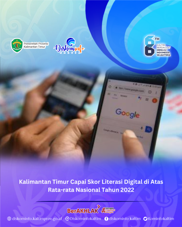 Kalimantan Timur Capai Skor Literasi Digital di Atas Rata-rata Nasional Tahun 2022