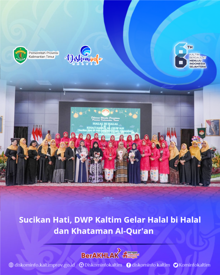 Sucikan Hati, DWP Kaltim Gelar Halal bi Halal dan Khataman Al-Qur'an