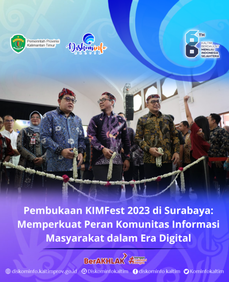 Pembukaan KIMFest 2023 di Surabaya: Memperkuat Peran Komunitas Informasi Masyarakat dalam Era Digital