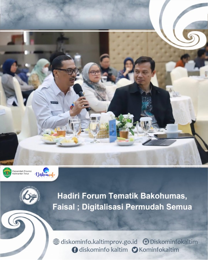 Hadiri Forum Tematik Bakohumas, Faisal ; Digitalisasi Permudah Semua