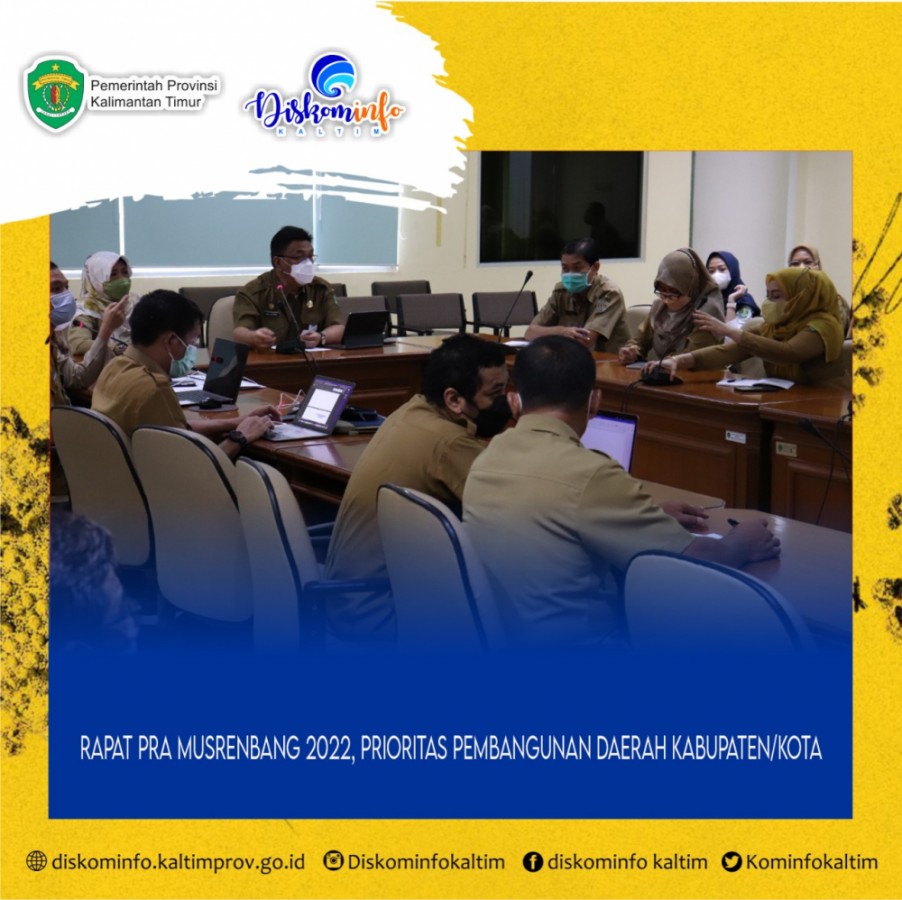 Rapat Pra Musrenbang 2022, Prioritas Pembangunan Daerah Kabupaten/Kota