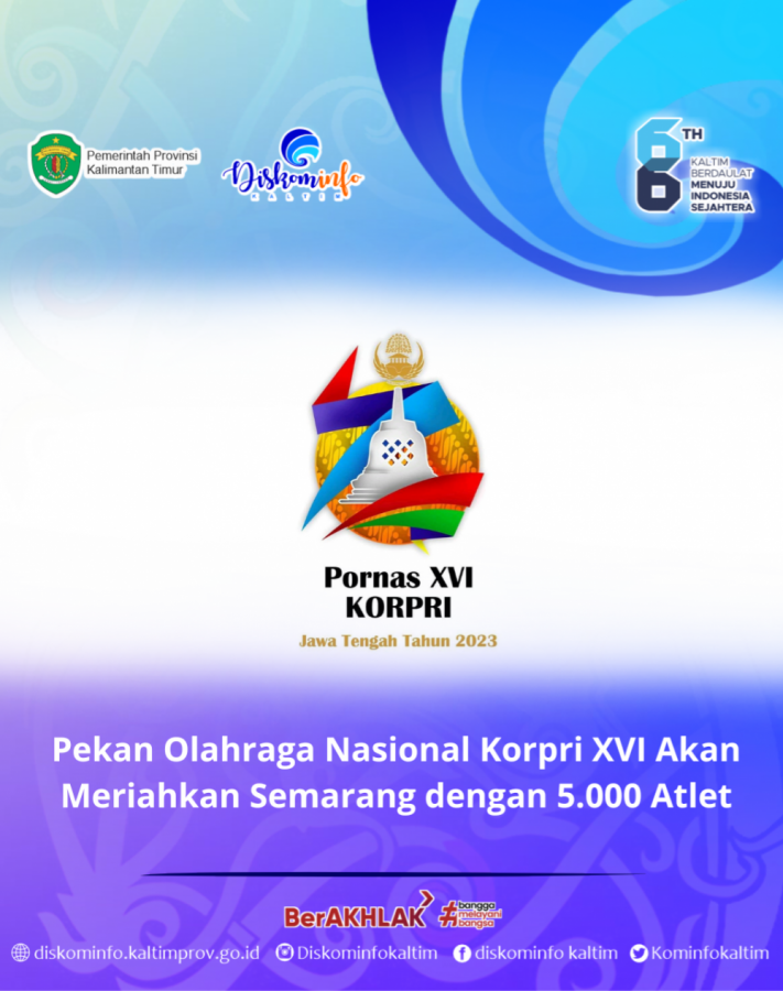 Pekan Olahraga Nasional Korpri XVI Akan Meriahkan Semarang dengan 5.000 Atlet