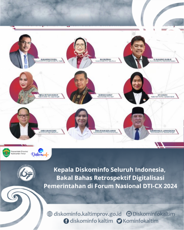 Kepala Diskominfo Seluruh Indonesia, Bakal Bahas Retrospektif Digitalisasi Pemerintahan di Forum Nasional DTI-CX 2024