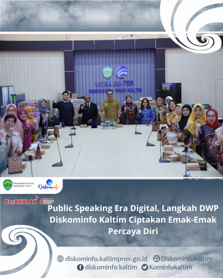 Public Speaking Era Digital, Langkah DWP Diskominfo Kaltim Ciptakan Emak-Emak Percaya Diri