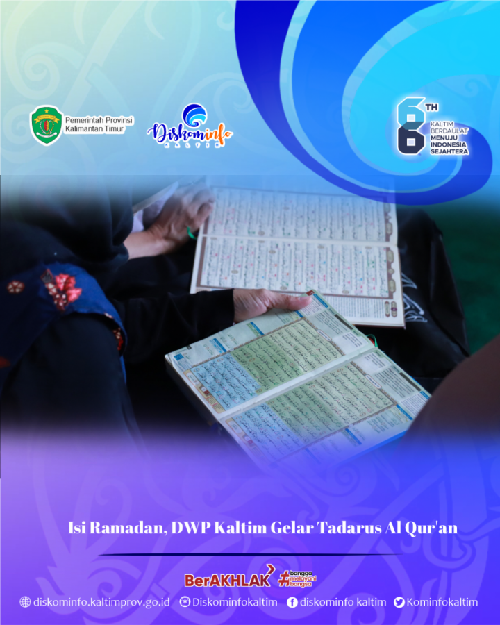 Isi Ramadan, DWP Kaltim Gelar Tadarus Al Qur'an