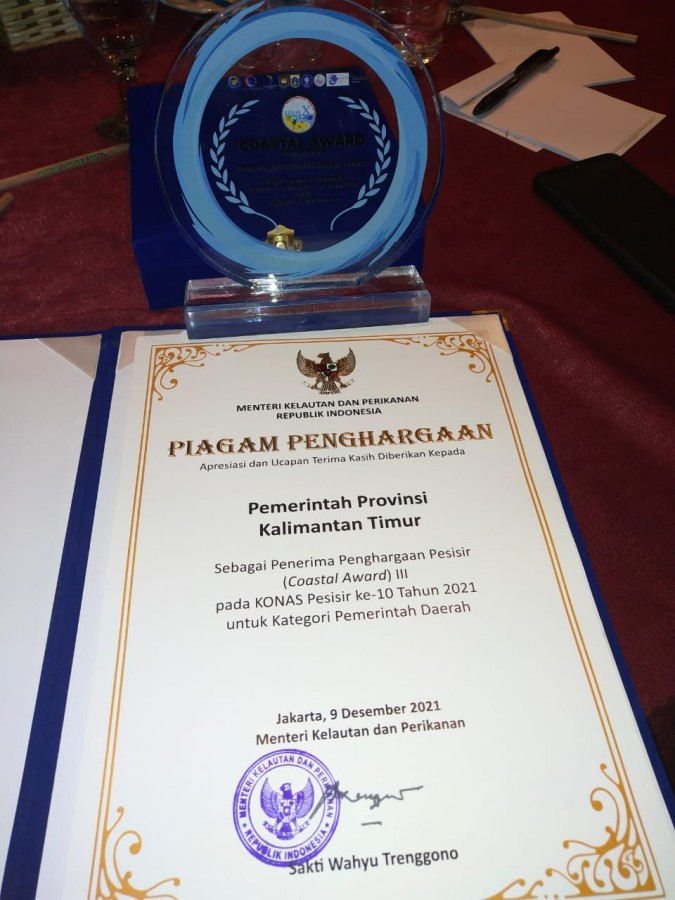 Pemprov Kaltim Raih Penghargaan Coastal Award Kategori Pemerintah Daerah