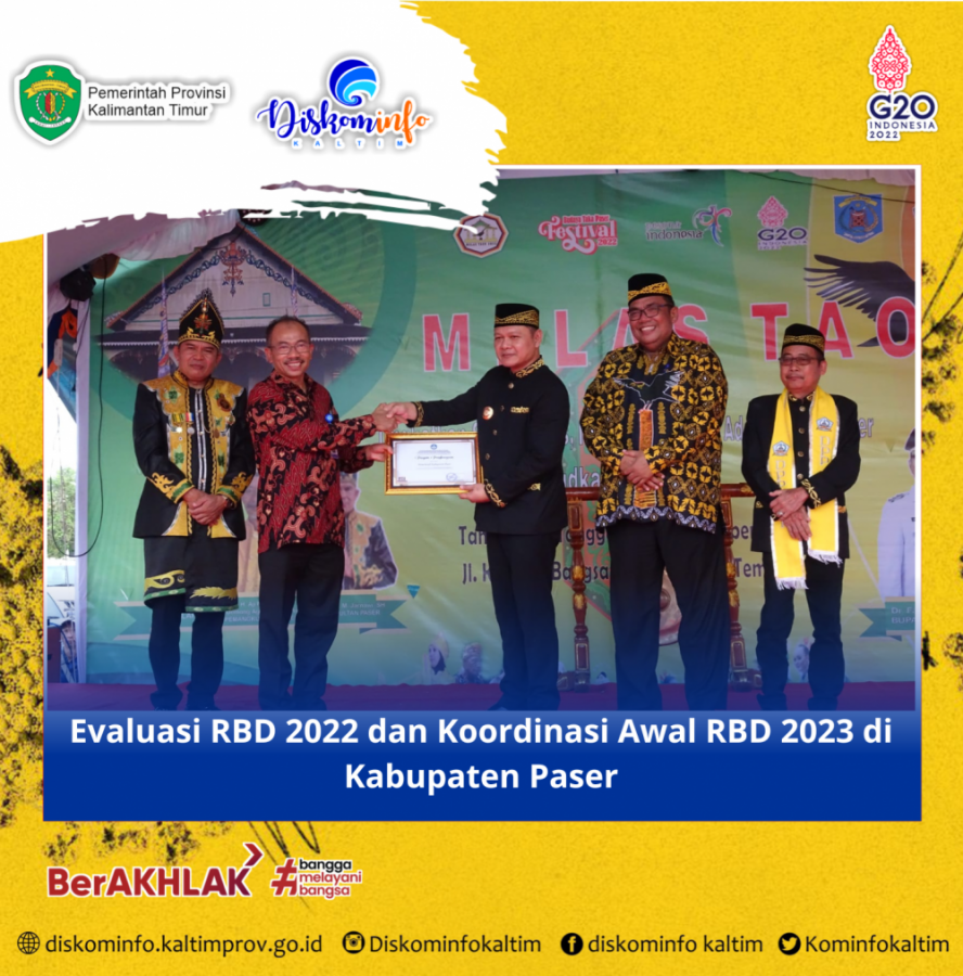 Evaluasi RBD 2022 dan Koordinasi Awal RBD 2023 di Kabupaten Paser