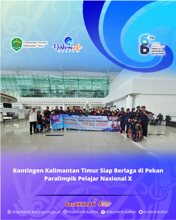 Kontingen Kalimantan Timur Siap Berlaga di Pekan Paralimpik Pelajar Nasional X