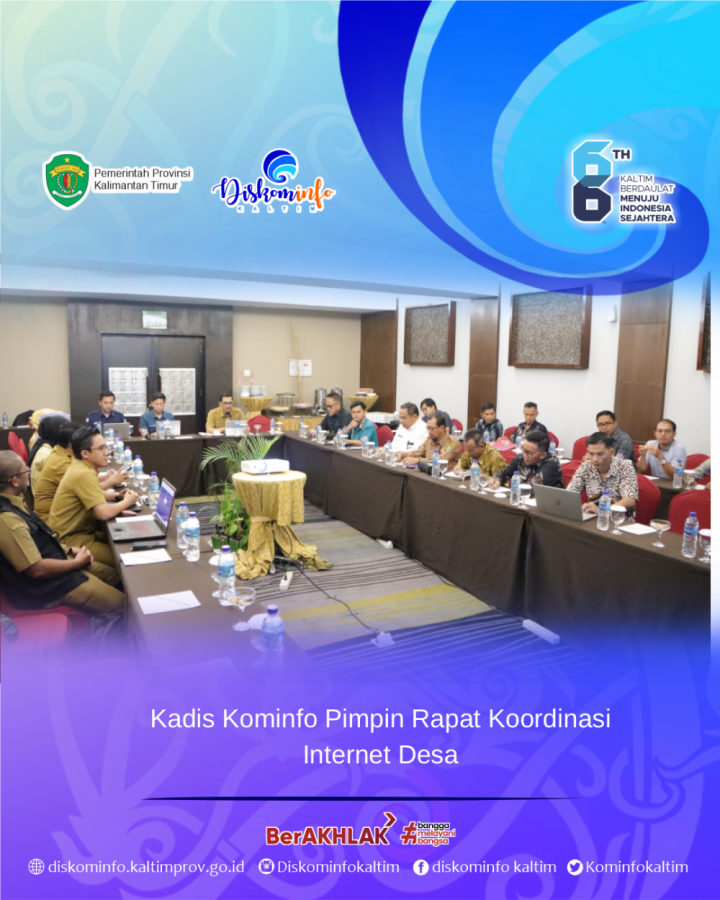 Kadis Kominfo Pimpin Rapat Koordinasi Internet Desa