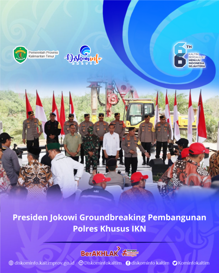 Presiden Jokowi Groundbreaking Pembangunan Polres Khusus IKN