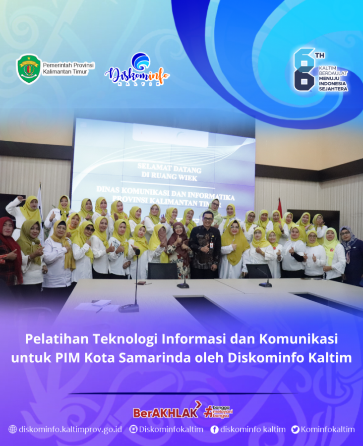 Pelatihan Teknologi Informasi dan Komunikasi untuk PIM Kota Samarinda oleh Diskominfo Kaltim