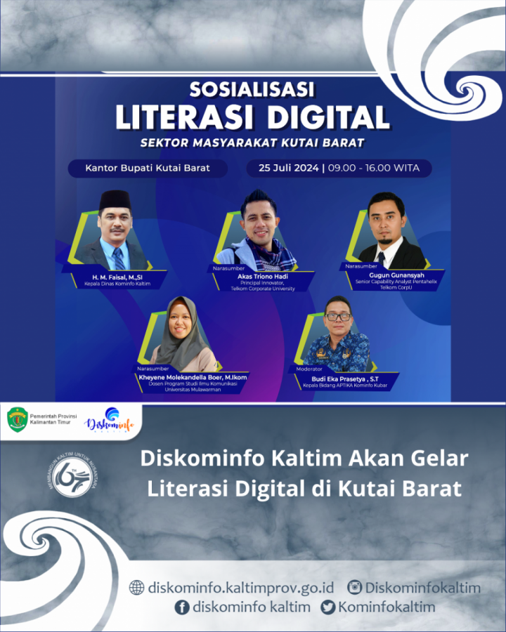 Diskominfo Kaltim Akan Gelar Literasi Digital di Kutai Barat